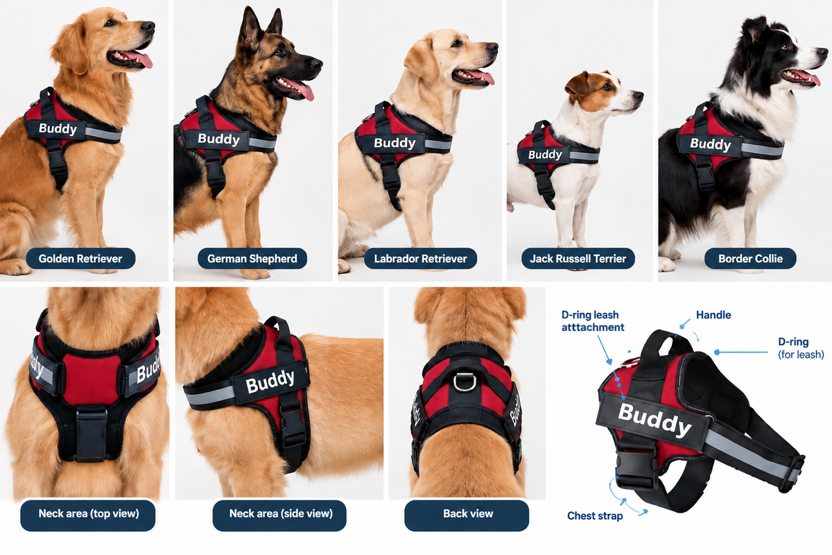 Reflective And Breathable Adjustable Pet Strap Vest